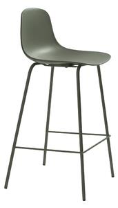 Khaki plastová barová židle (výška sedáku 67,5 cm) Whitby – Unique Furniture