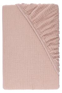 Livarno® Mušelínové napínací prostěradlo, 140-160 x 200 cm (světle růžová) (100409305003)