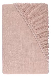 Livarno® Mušelínové napínací prostěradlo, 140-160 x 200 cm (světle růžová) (100409305003)