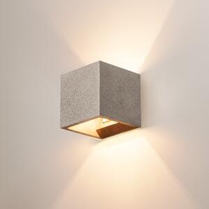 SLV 1000911 Solid Cube, nástěnné svítidlo 1x G9 max. 25W, černý pískovec