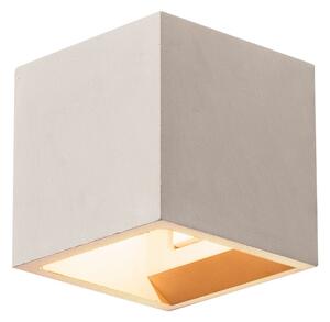 SLV 1000910 Solid Cube, šedé nástěnné svítidlo 1x G9 max. 25W