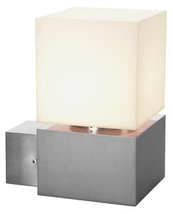 SLV 1000336 Square, venkovní nástěnné svítidlo, 1x E27 max. 20W, nerezová ocel, IP44