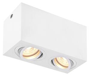 SLV 1002006 Triledo, bílé stropní svítidlo, 2x GU10 max. 10W, rozměr 8,5 x 16,3cm