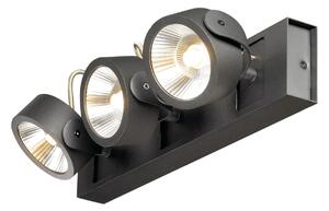 SLV 1000131 Kalu, černá LED bodovka, 3x10W 60° LED 3000K, výška 16,5cm