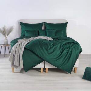 DARRÉ Saténové povlečení Royal - dark green Velikost: 140 x 200 + 70 x 90