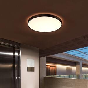 SLV 1001878 Medo 90 CORONA, kulaté černé stropní svítidlo s efektem korony 78W LED 3000/4000K, stmívatelné, průměr 90cm