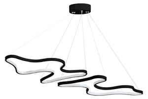 LED Lustr na lanku DUPLE ARTISAN LED/80W/230V 6500K černá