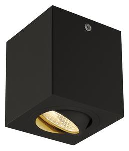 SLV 113940 Triledo, hranaté stropní svítidlo s nastavitelným reflektorem, 8,2W LED 3000K, černá, výška 9,5cm