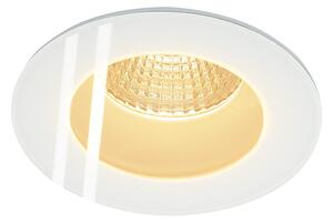 SLV 114441 Patta-F, zápuštěná bodovka IP 65, 12W LED 3000K, bílá, prům.8,3cm