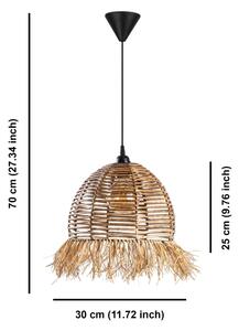 Lustr na lanku RUYO 1xE27/40W/230V hnědá