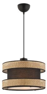 Lustr na lanku HALO 1xE27/60W/230V hnědá/béžová