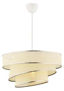 Lustr na lanku COUPER 1xE27/60W/230V bílá/lesklý chrom