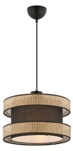 Lustr na lanku HALO 1xE27/60W/230V hnědá/béžová