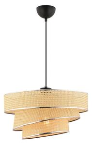 Lustr na lanku COUPER 1xE27/60W/230V béžová/lesklý chrom