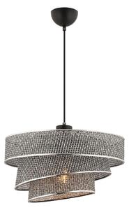 Lustr na lanku COUPER 1xE27/60W/230V šedá/lesklý chrom
