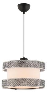 Lustr na lanku HALO 1xE27/60W/230V krémová/šedá
