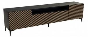 Televizní stolek RTV Sento Dub řemeslný-černá 180 cm