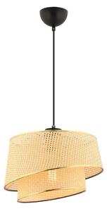 Lustr na lanku BARETTE 1xE27/60W/230V hnědá/zlatá