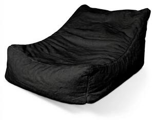 Sablio Sedací vak Lounge SOFTY - Midnight Black - 80 x 95 x 50 cm