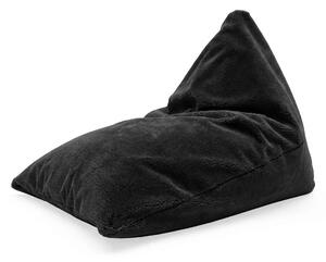Sablio Sedací vak Triangl SOFTY - Midnight Black - 120 x 100 x 100 cm