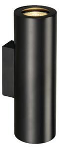 SLV 151800 Enola_B, černé nástěnné svítidlo, 2x50W GU10, výška 22cm