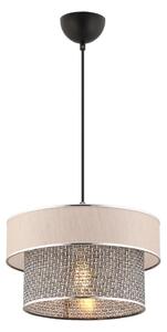 Lustr na lanku ERO 1xE27/60W/230V krémová/šedá