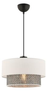 Lustr na lanku ECHO 1xE27/60W/230V krémová/šedá