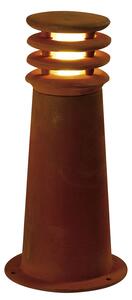 SLV 229020 Rusty 40, venkovní sloupek s patinou rzi, 1x11W E27, výška 40cm, IP55