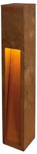 SLV 229411 Rusty Slot 80, venkovní sloupek, 1x11W (energeticky úsporné), patina rzi, IP44, 80cm