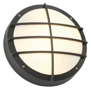 SLV 229085 Bulan Grid, antracitové venkovní svítidlo s mřížkou, 2x25W E27, prům.27,5cm, IP44