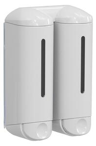 MARPLAST MARPLAST, SHOWER MEDIUM dvojitý dávkovač tekutého mýdla 2x250ml, bílá, A94801