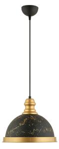 Lustr na lanku MONZA 1xE27/40W/230V pr. 29 cm černá/bronzová