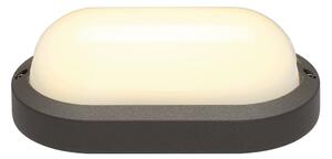 SLV 229935 Terang 2, antracitové stropní nebo nástěnné venkovní svítidlo, 11W LED, 3000K, délka 19,8cm, IP44