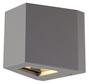 SLV 229664 Out-beam LED, nástěnné svítidlo se svícením nahoru-dolu, 18W LED, 3000K, stříbrnošedá, výška 15cm, IP44
