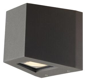 SLV 229665 Out-beam LED, nástěnné svítidlo se svícením nahoru-dolu, 18W LED, 3000K, antracit, výška 15cm, IP44