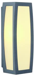 SLV 230085 Meridian box, nástěnné venkovní svítidlo se senzorem, 1x20W, antracit, 38cm, IP54
