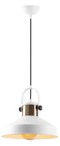 Lustr na lanku DODO 1xE27/40W/230V bílá/bronzová