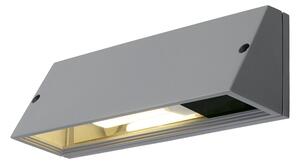 SLV 230034 Pema, venkovní nástěnné svítidlo se spodním svícením, 1x15W E27, stříbrná, délka 28cm, IP44