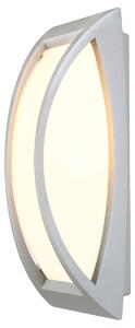 SLV 230444 Meridian II, nástěnné venkovní svítidlo, 1x60W, stříbrnošedá, 38cm, IP54
