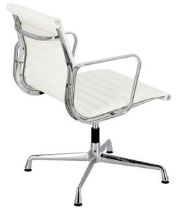 Office 360 Bílá kožená konferenční židle SPG 1081