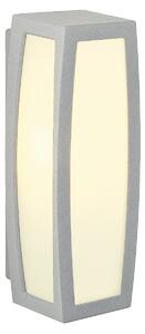 SLV 230044 Meridian box, nástěnné venkovní svítidlo, 1x20W, stříbrnošedá, 38cm, IP54
