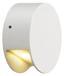SLV 231010 Pema, nástěnné svítidlo pro svícení dolu, 4W LED 3000K, bílá, prům. 9cm