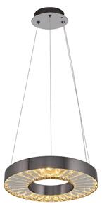 LED Lustr na lanku JESI LED/35W/230V 3000K pr. 40 cm stříbrná