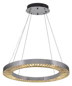 LED Lustr na lanku JESI LED/85W/230V 3000K pr. 80 cm stříbrná