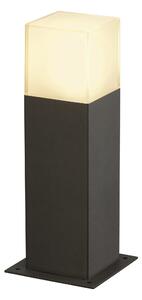 SLV 231215 Grafit, hranatý venkovní sloupek, 1x11W E27, antracit, výška 30cm, IP44