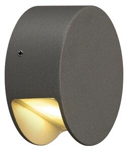 SLV 231015 Pema, nástěnné svítidlo pro svícení dolu, 4W LED 3000K, antracit, prům. 9cm