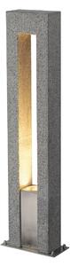SLV 231420 Arrock Arc, venkovní sloupek z žuly sůl/pepř, 1x35W, výška 70,5cm, IP44
