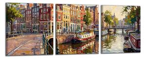 Obraz na plátně Barevný Amsterdam
