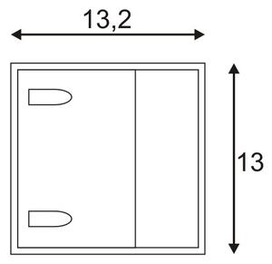 SLV 232101 Logs Wall, nástěnné svítidlo se svícením nahoru/dolu, 6W LED, bílá, šířka 13cm