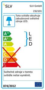 SLV 232101 Logs Wall, nástěnné svítidlo se svícením nahoru/dolu, 6W LED, bílá, šířka 13cm